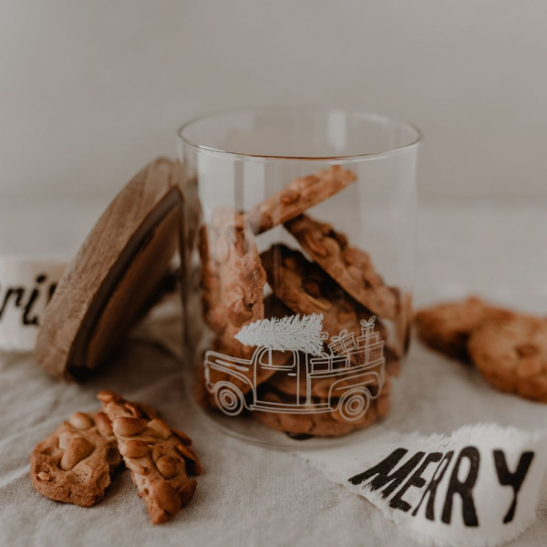 Vorratsglas Weihnachtsauto von Eulenschnitt